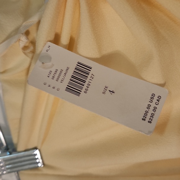 New ANTHROPOLOGIE Significant Other Draped Yellow Midi Skirt Size - Picture 4 of 9